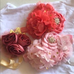 Little girls headband lot
